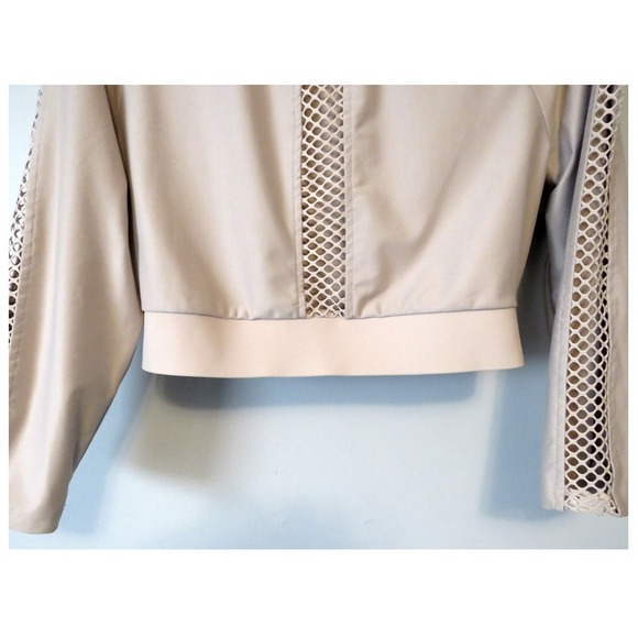 Victoria Sport Victoria Secret Mesh‎ Panel Long Sleeve Cropped Top Medium - Picture 4 of 11